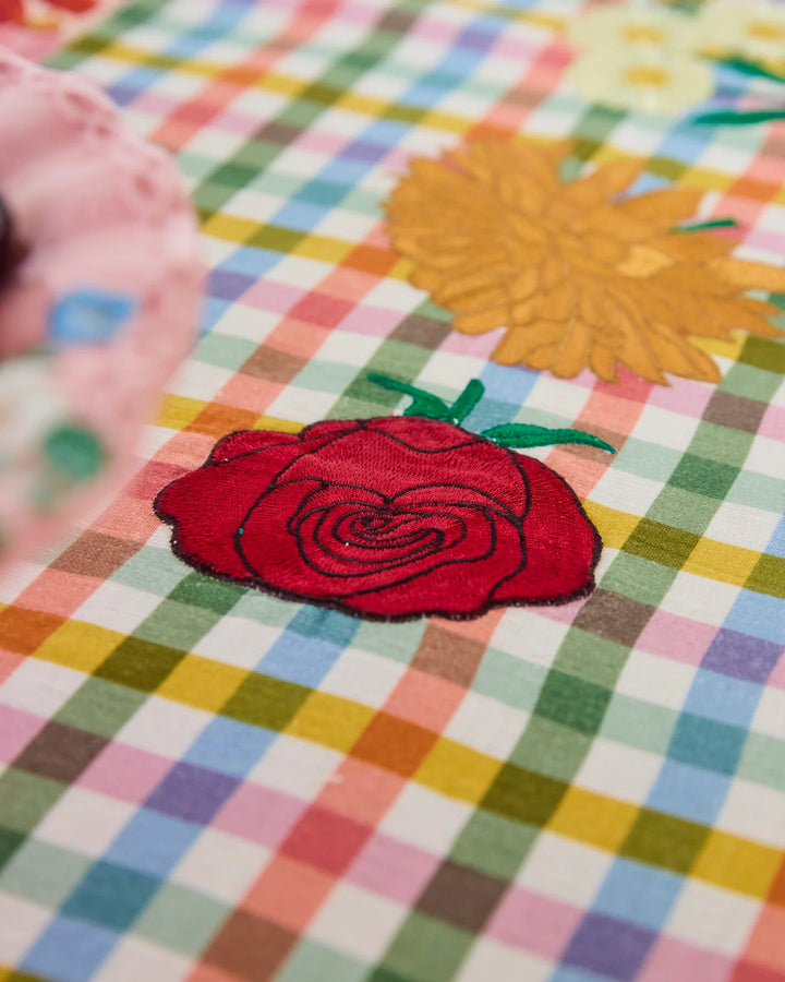 Kip & Co Sweet Flowers Tartan Table Runner
