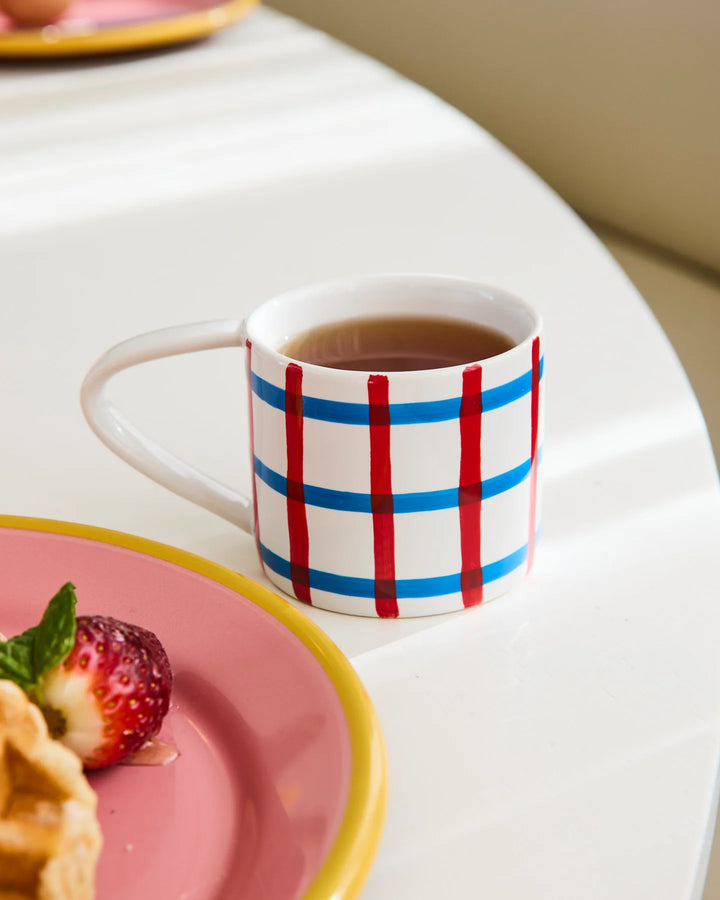 Kip & Co Bon Appetit Tartan Mug 2P Set
