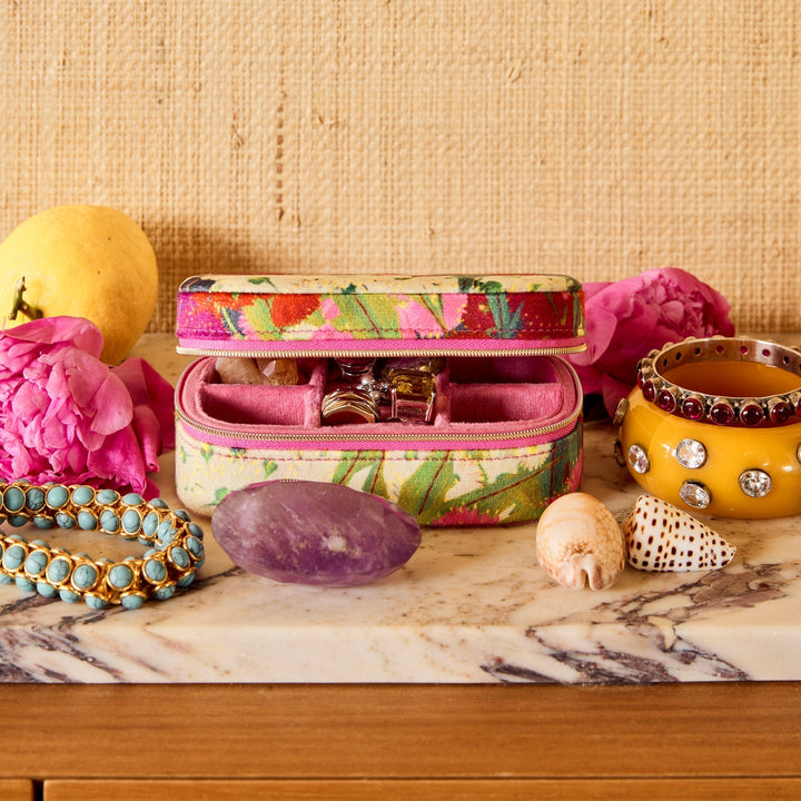 Kip & Co Australian Bush Blossom Velvet Jewellery Box