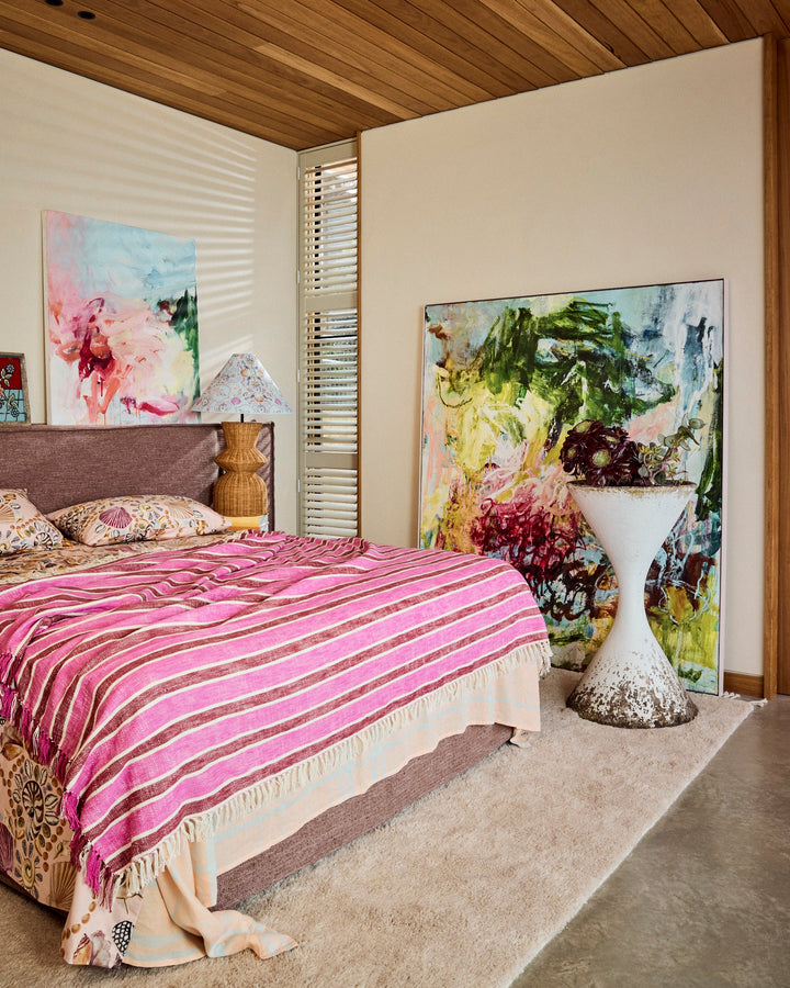 Kip & Co Cherry Sundae Woven Throw