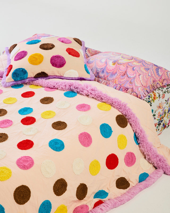 Kip & Co x Romance Was Born Shag Spot Cotton Bedspread