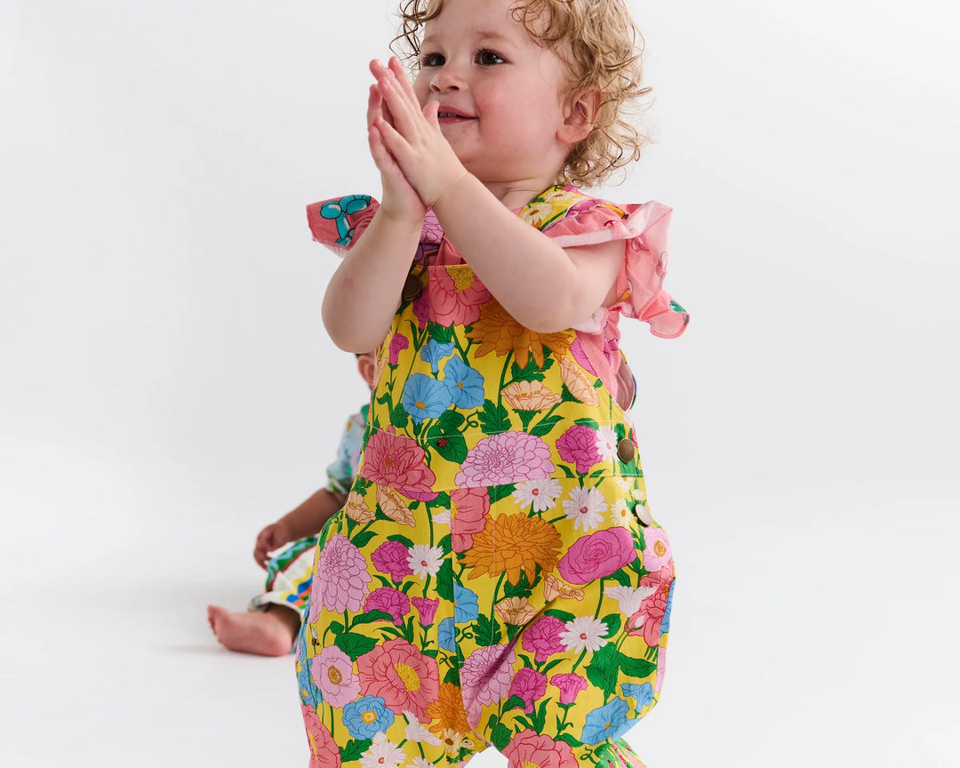 Kip & Co Follow The Sun Baby Cotton Drill Overalls