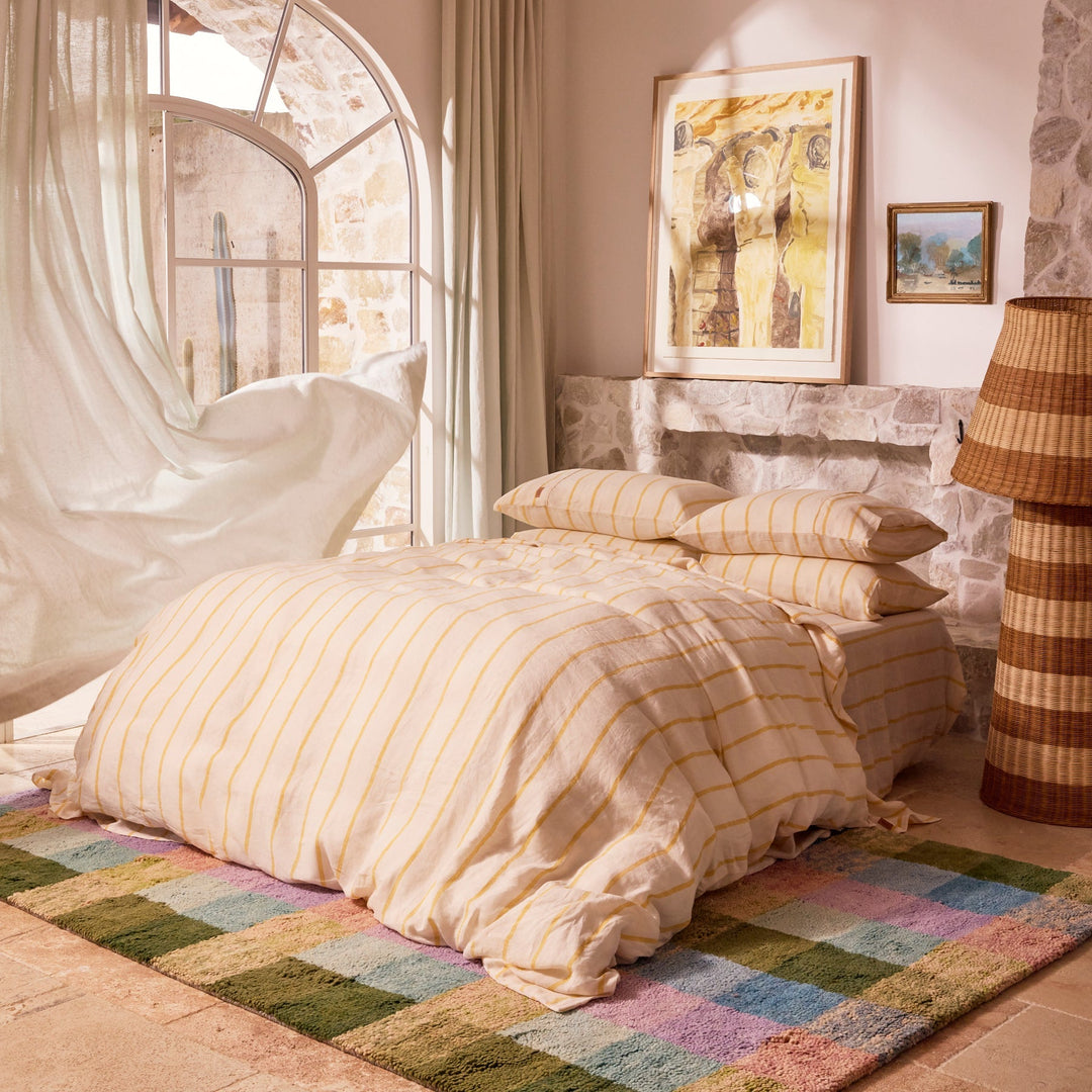 Kip & Co Popcorn Stripe Linen Pillowcases