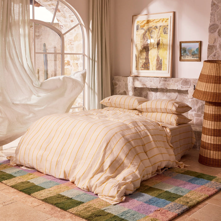 Kip & Co Popcorn Stripe Linen Pillowcases