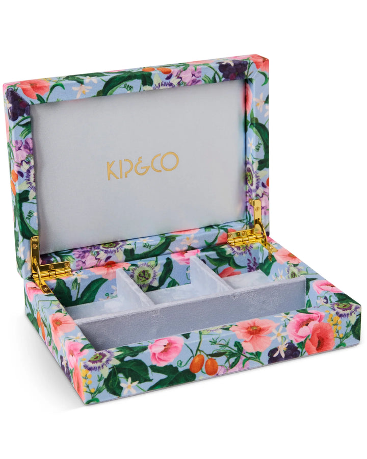 Kip & Co Spring In The Air Velvet Jewellery Box Small - Trinket Dishes