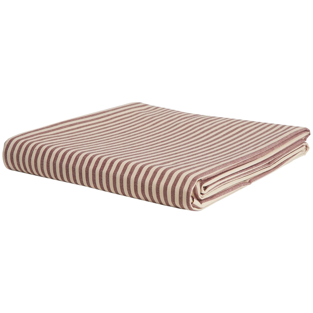 Sage x Clare Cordell Cotton Fitted Sheet - Rosewood