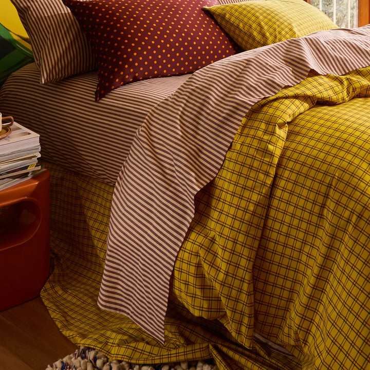 Sage x Clare Cordell Cotton Fitted Sheet - Rosewood
