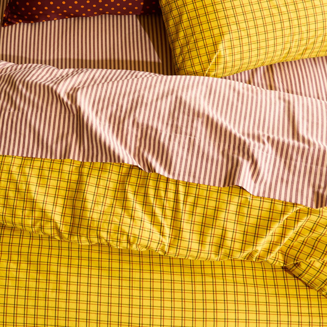 Sage x Clare Cordell Cotton Fitted Sheet - Rosewood