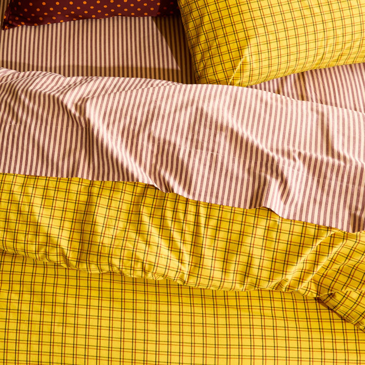 Sage x Clare Cordell Cotton Fitted Sheet - Rosewood