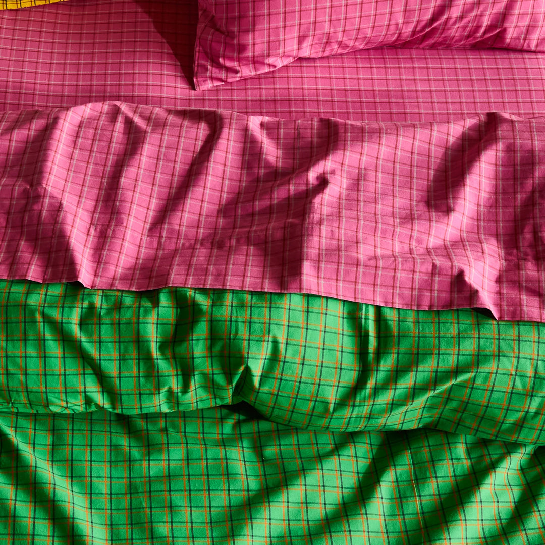 Sage x Clare Cosmin Cotton Fitted Sheet - Pansy