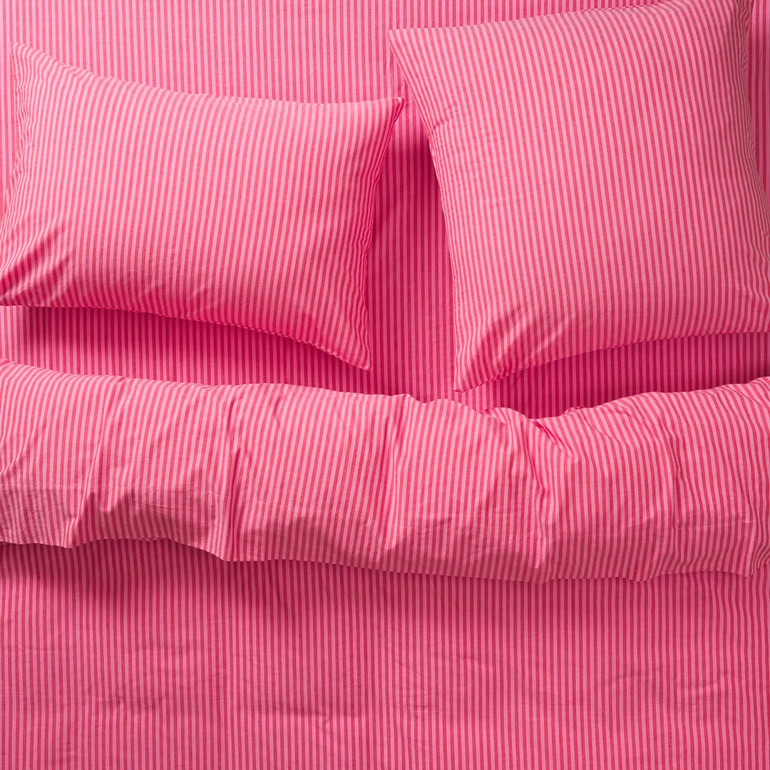 Sage x Clare Cordell Cotton Euro Pillowcase Set - Scarlet