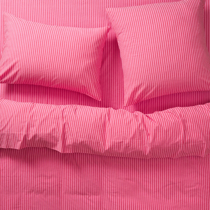 Sage x Clare Cordell Cotton Euro Pillowcase Set - Scarlet