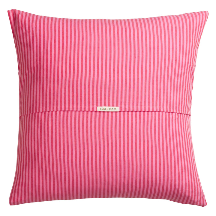 Sage x Clare Cordell Cotton Euro Pillowcase Set - Scarlet