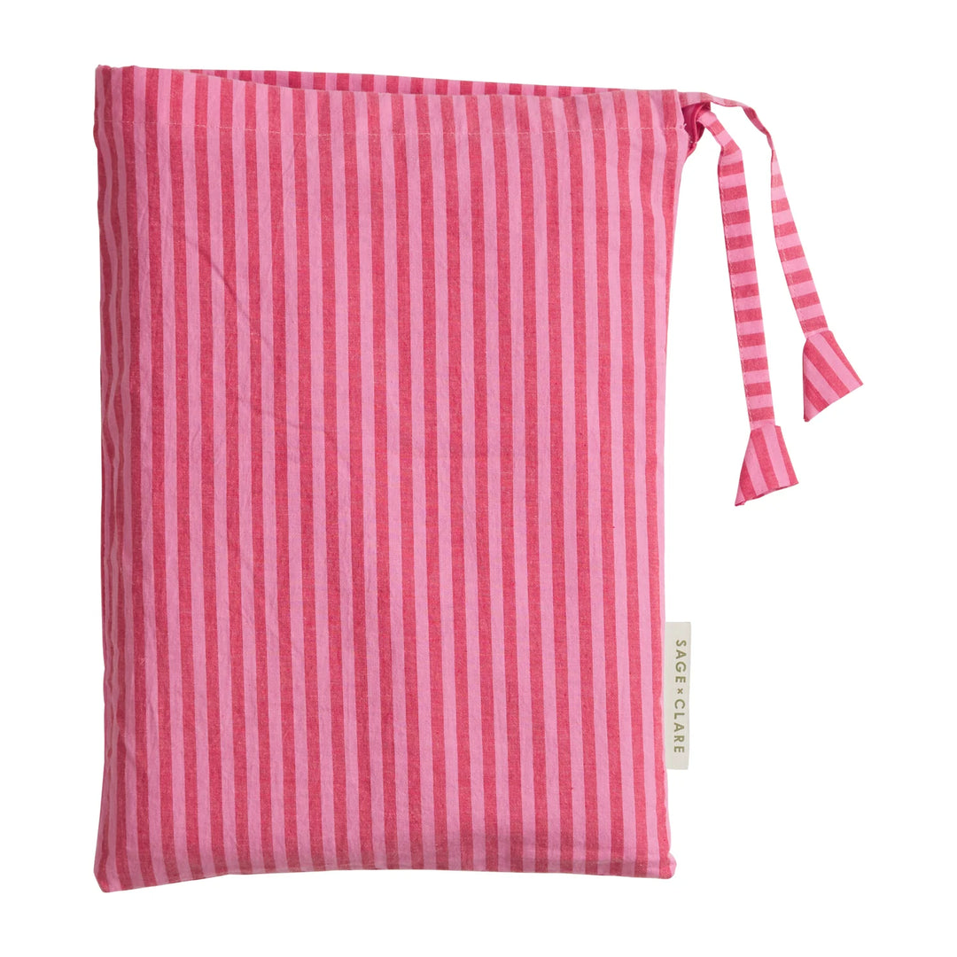 Sage x Clare Cordell Cotton Euro Pillowcase Set - Scarlet