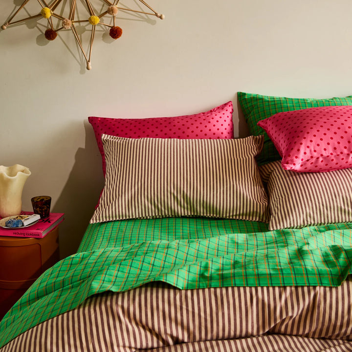 Sage x Clare Cordell Cotton Pillowcase Set - Rosewood