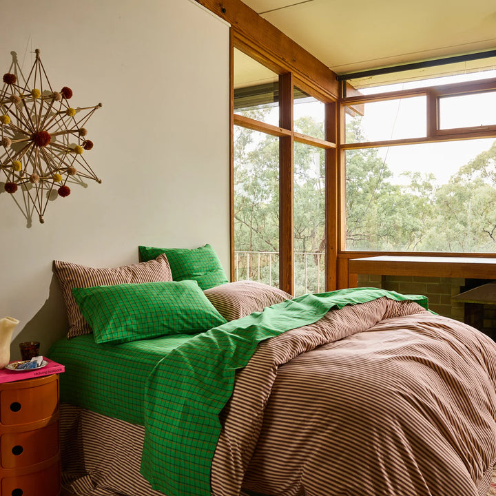 Sage x Clare Cordell Cotton Pillowcase Set - Rosewood