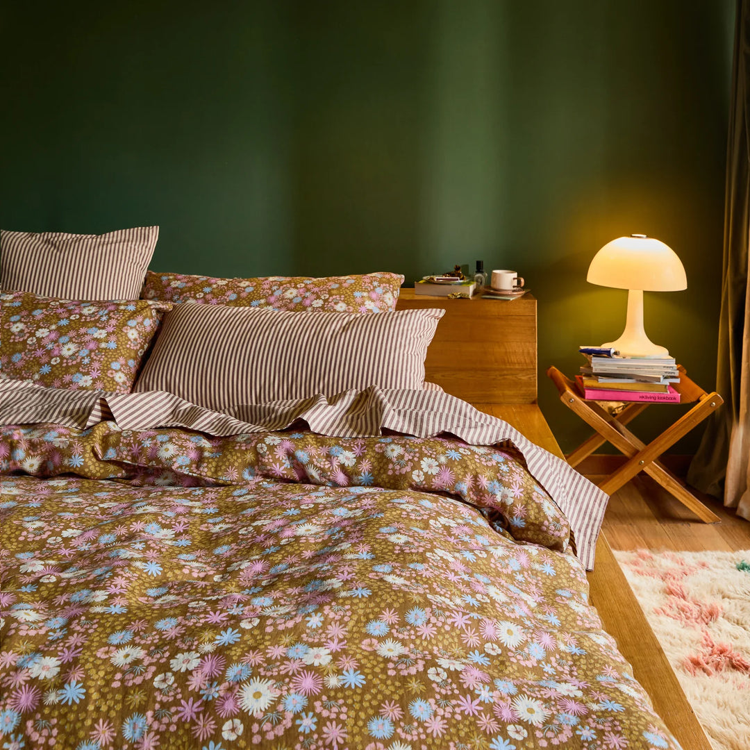Sage x Clare Cordell Cotton Pillowcase Set - Rosewood