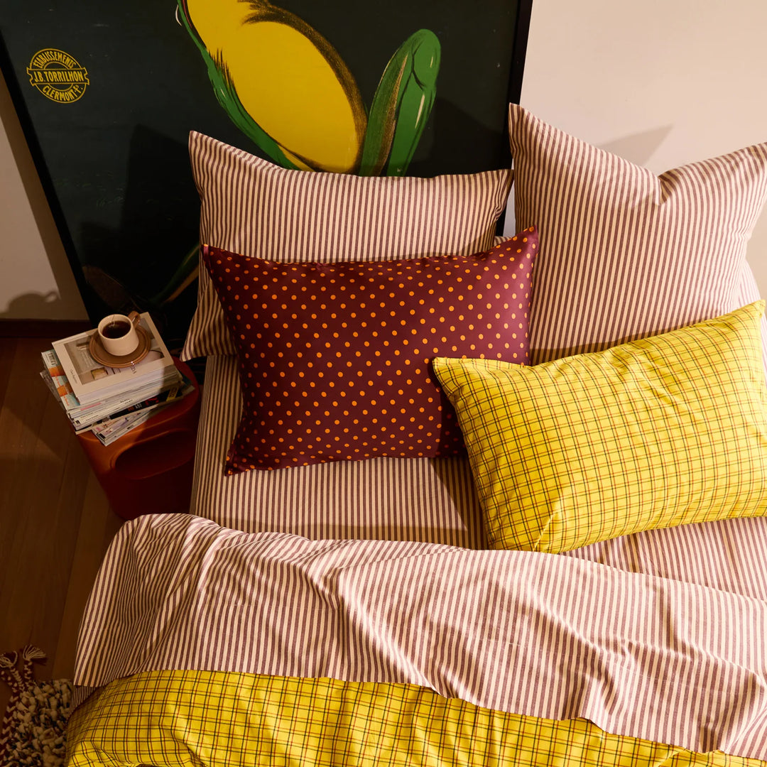 Sage x Clare Cordell Cotton Fitted Sheet - Rosewood