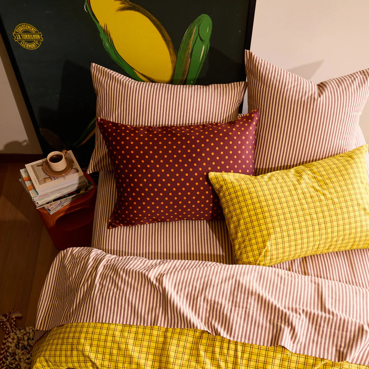 Sage x Clare Cordell Cotton Fitted Sheet - Rosewood