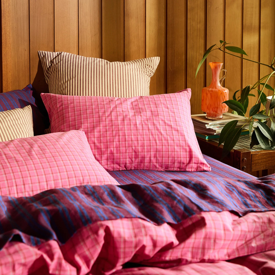 Sage x Clare Cosmin Cotton Pillowcase Set - Pansy