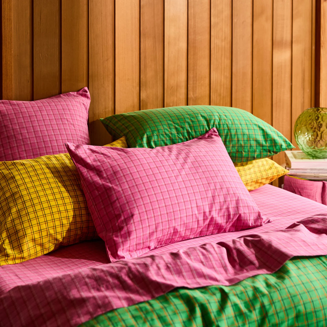 Sage x Clare Cosmin Cotton Fitted Sheet - Pansy