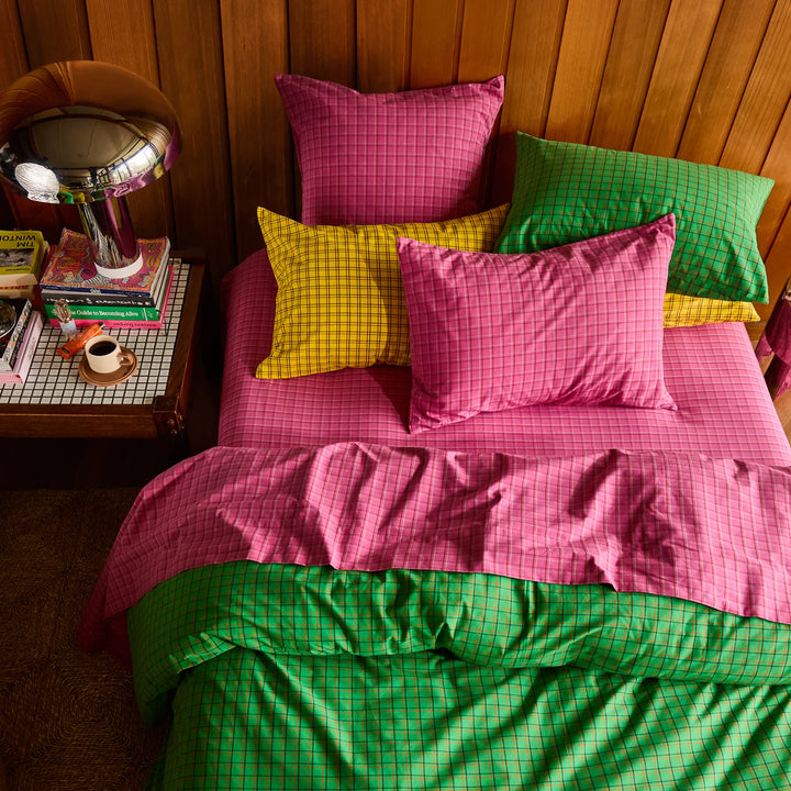 Sage x Clare Cosmin Cotton Fitted Sheet - Pansy