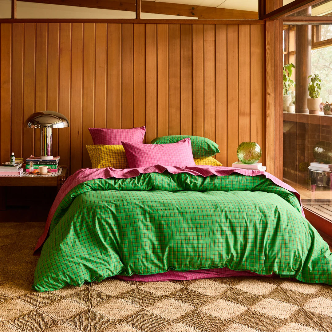 Sage x Clare Cosmin Cotton Pillowcase Set - Pansy