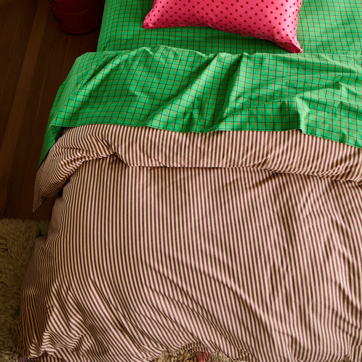 Sage x Clare Cordell Cotton Quilt Cover - Rosewood
