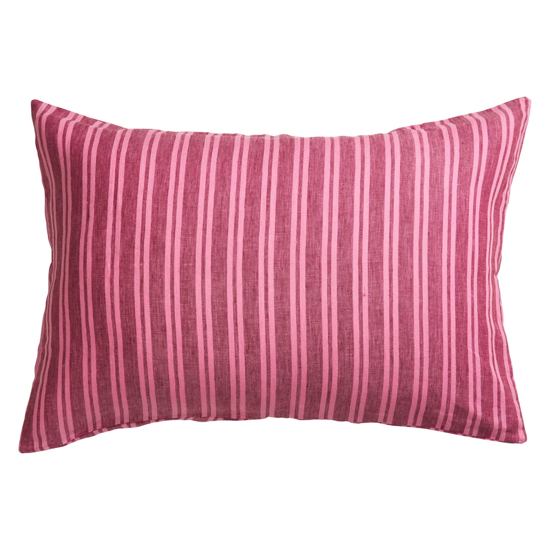 Sage x Clare Nadine Linen Pillowcase Set - Mahogany