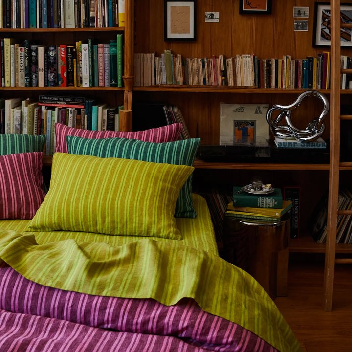Sage x Claire Nadine Linen Fitted Sheet - Olive