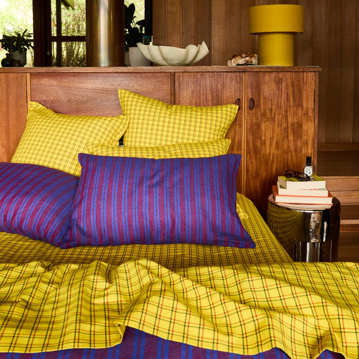 Sage x Clare Nadine Linen Pillowcase Set - Burnt Sienna