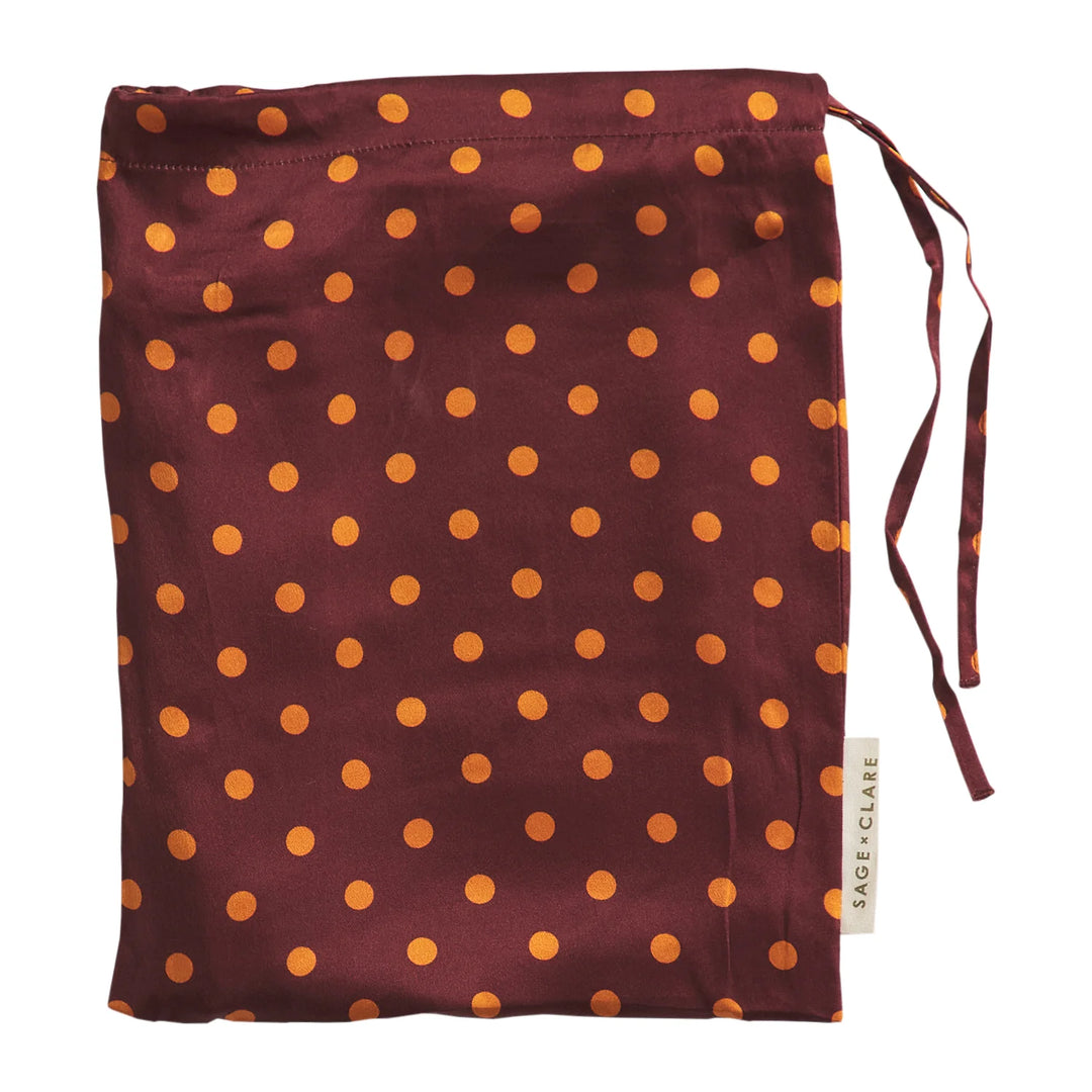Sage x Clare Paige Silk Pillowcase - Rosewood