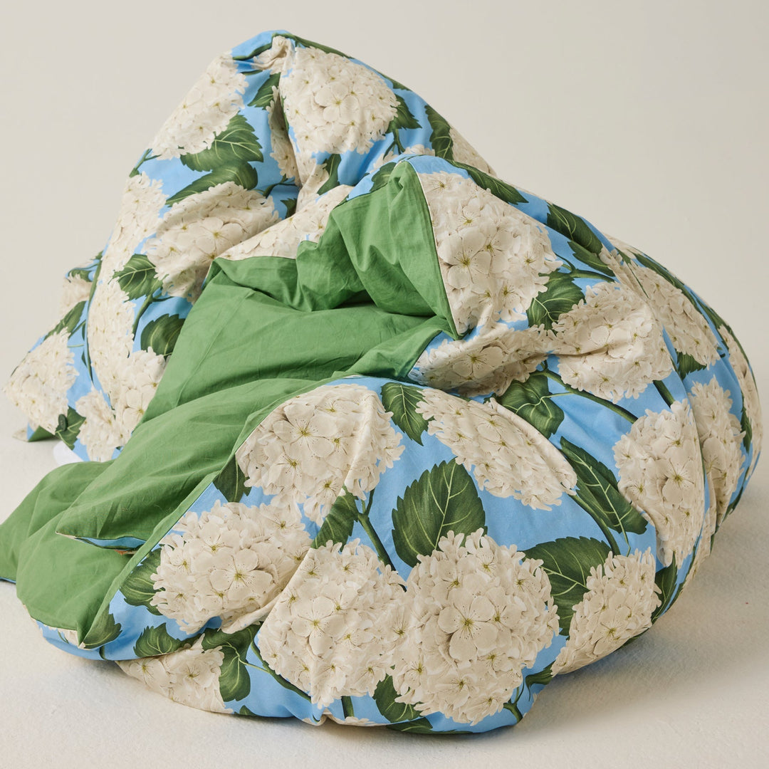 Kip & Co Hydrangea Blue Organic Cotton Quilt Cover