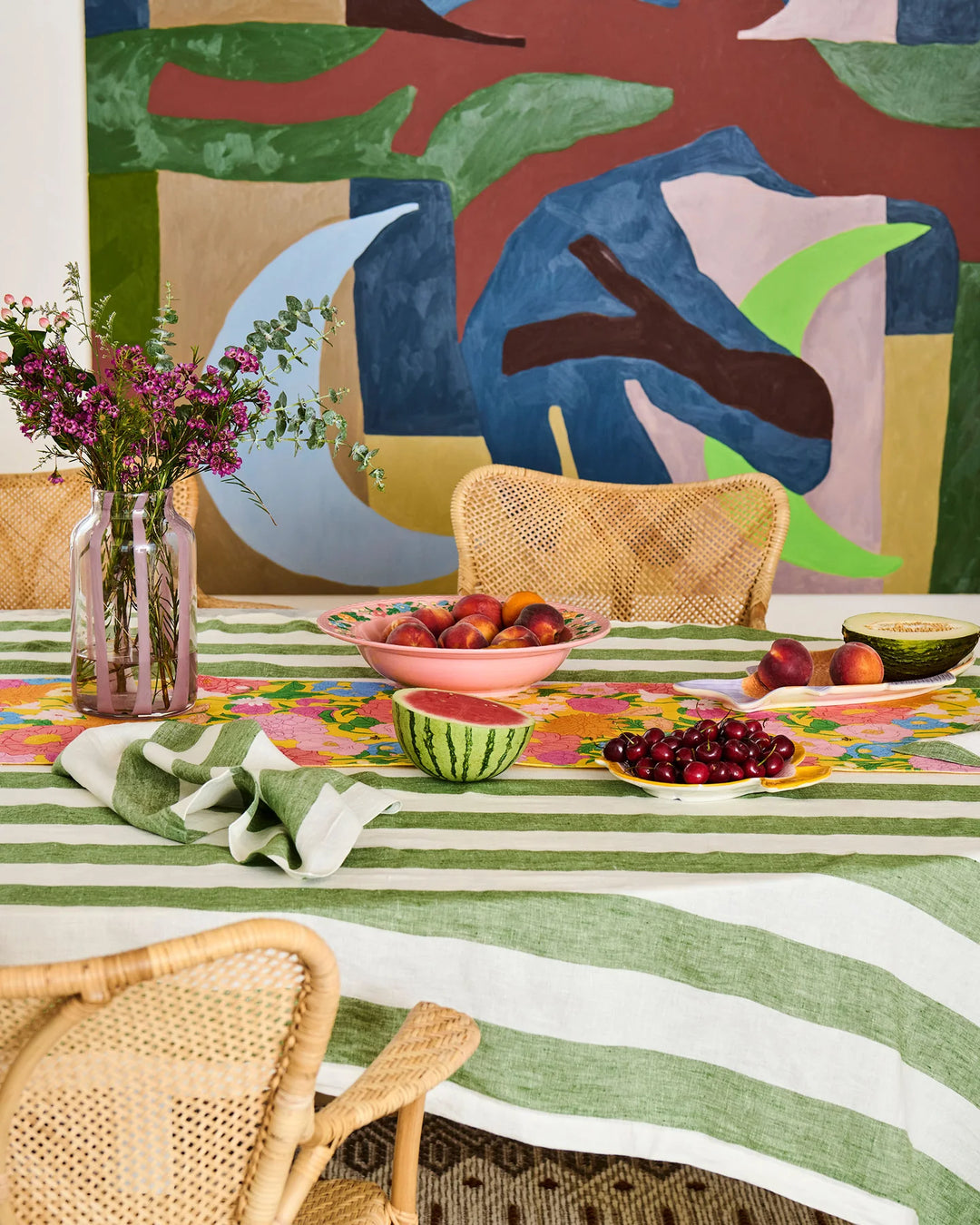 Kip & Co Follow The Sun Yellow Table Runner