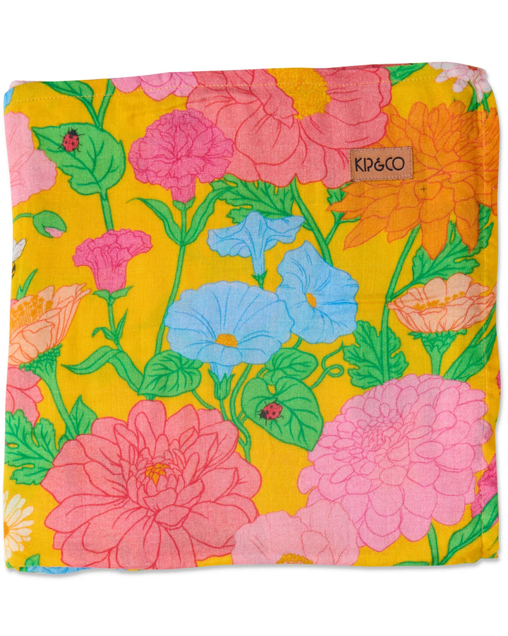 Kip & Co Follow The Sun Yellow Bamboo Swaddle