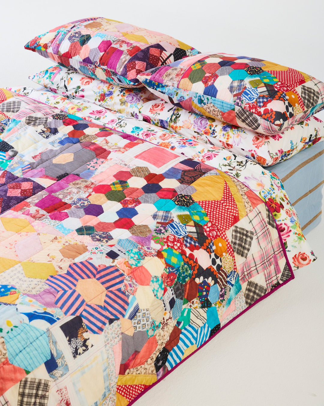 Kip & Co x Romance Was Born Patchy Times Organic Cotton Quilted Bedspread