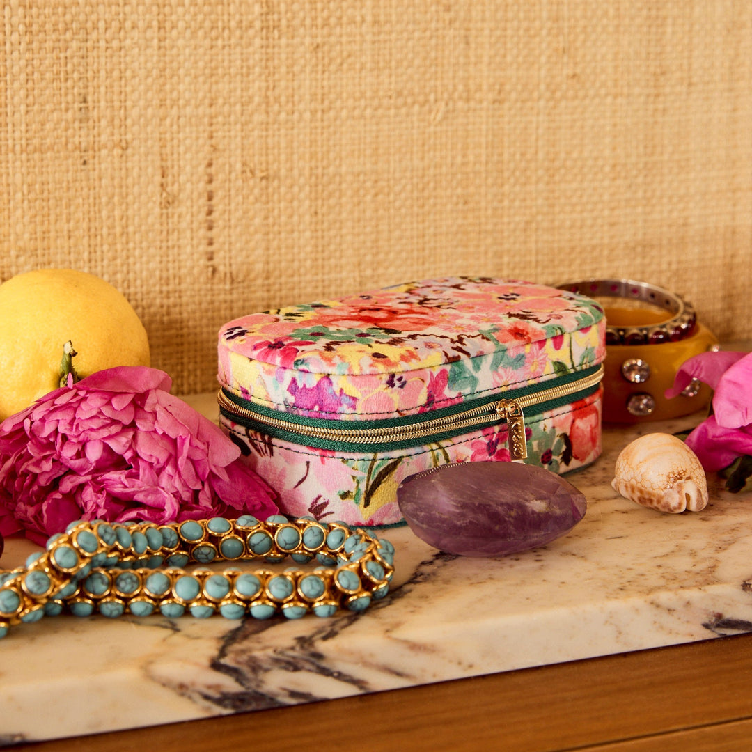 Kip & Co Alfresco Travel Velvet Jewellery Box