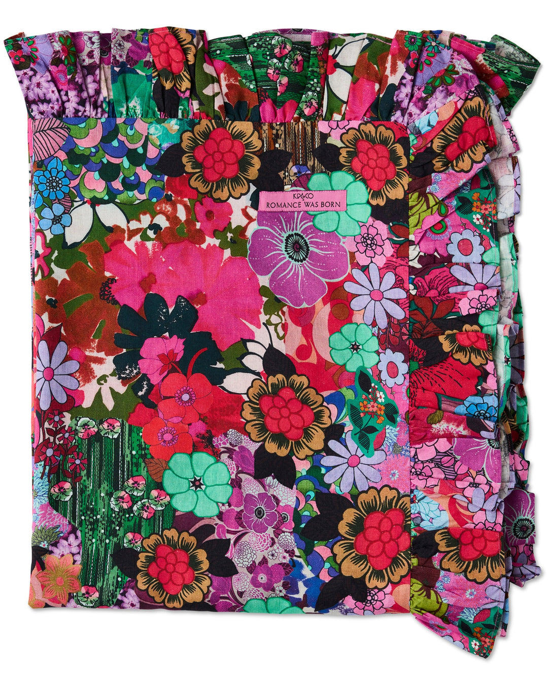 Kip & Co x Romance Was Born Flower Power Pink Tablecloth
