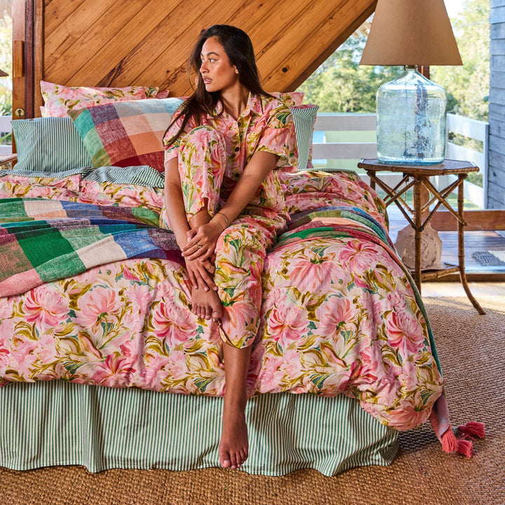 Kip & Co Warm Floral Breeze Organic Cotton Quilt Cover