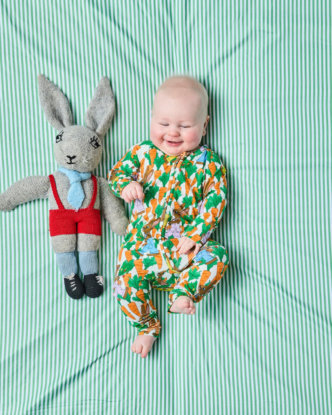 Kip & Co Carrot Joy Long Sleeve Zip Romper