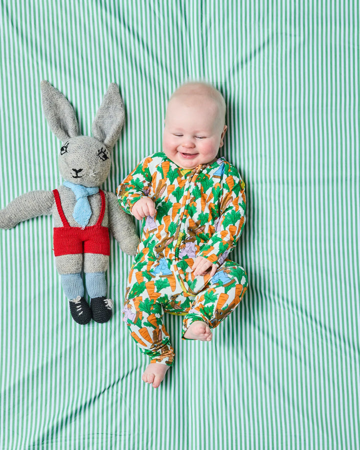 Kip & Co Carrot Joy Long Sleeve Zip Romper