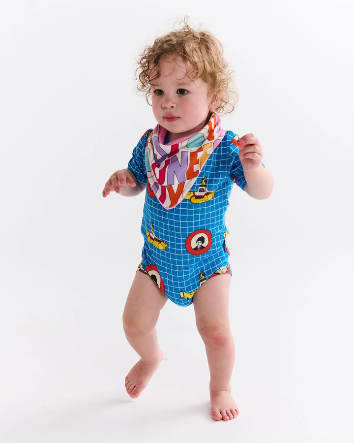 Kip & Co x The Beatles Yellow Submarine Organic Short Sleeve Romper