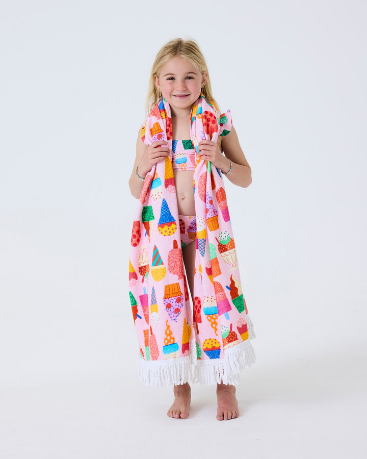 Kip & Co Gelato Printed Terry Beach Towel