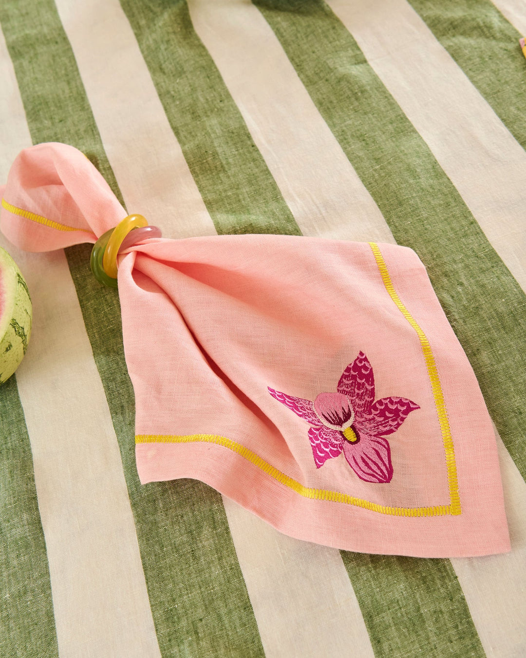 Kip & Co Wild Flower Embroidered 4P Napkin Set