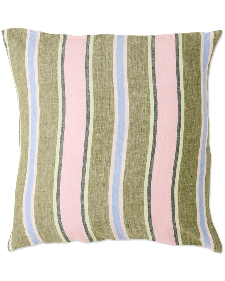 Kip & Co Cactus Stripe Linen European Pillowcases