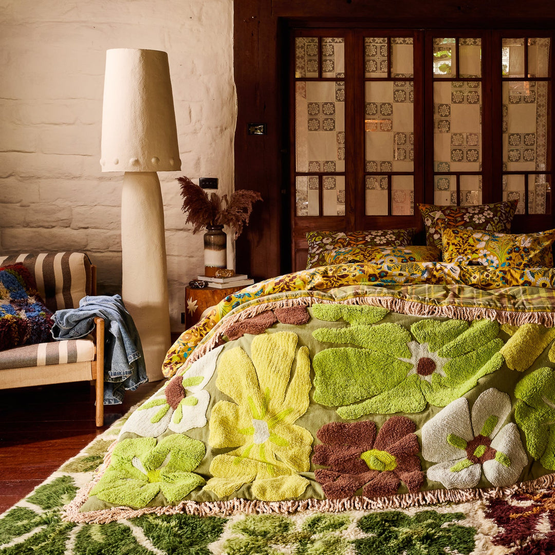 Sage x Clare Jolene Tufted Blanket