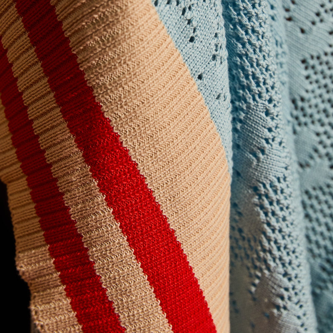 Sage x Clare Tabitha Baby Blanket - Calcite Blue