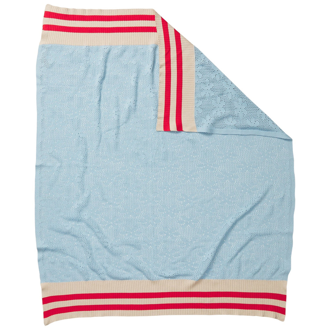 Sage x Clare Tabitha Baby Blanket - Calcite Blue