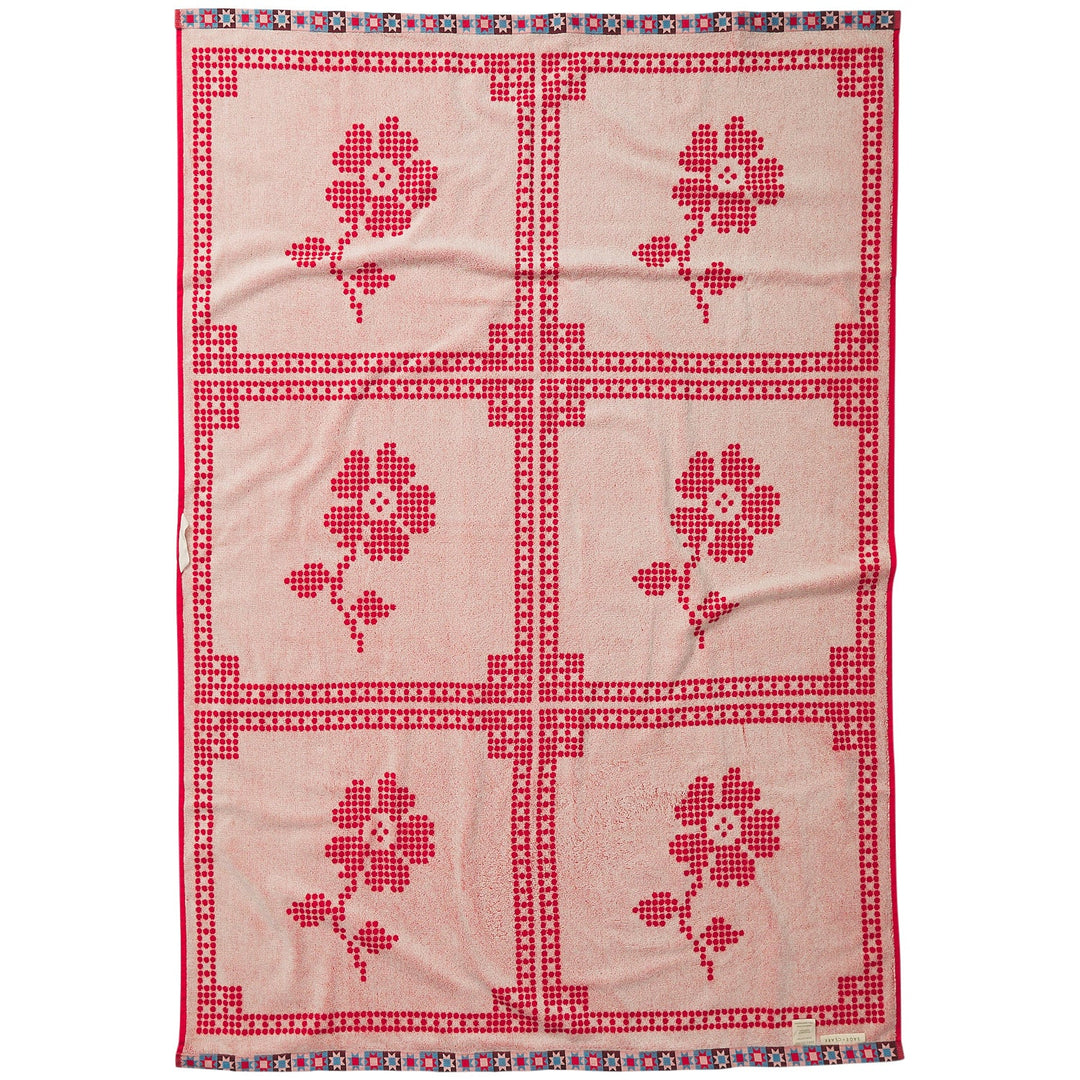 Sage x Clare Bonny Bath Sheet - Poppy