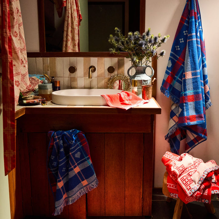 Sage x Clare Josephine Bath Sheet - Blue Bell